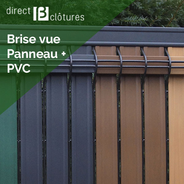 Bandes Brise-Vue en PVC Rigide pour clôture Double Fil de Jardin