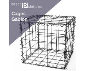 Cage gabion pour le jardin