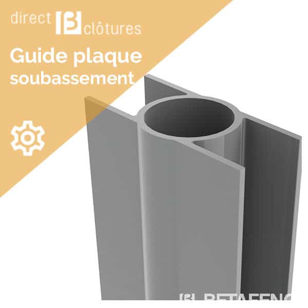 Guide plaque pour poteaux Ø 48 mm