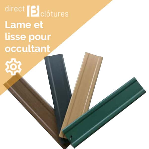 Lames pvc pour grillage rigide