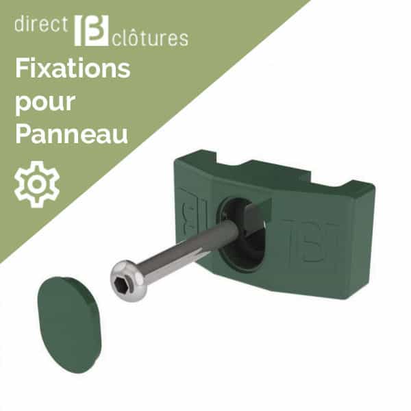 Fixations 3D pour Poteaux Carrés Nylofor | DirectClôtures