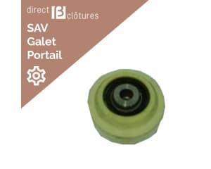 Roue vulcanisée pour portail Bekamatic
