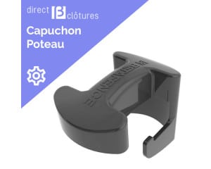 Capuchon pour poteau Bekafix noir