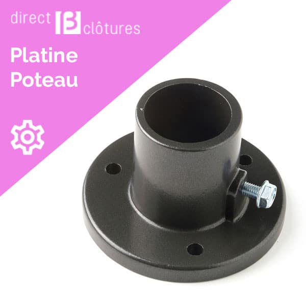 Bekaclip| Platine pour poteaux ronds