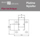 Plan Platine pour poteaux Nylofor