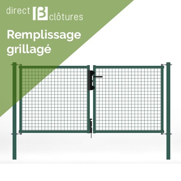 DESTOCKAGE ► Portail grillagé M50