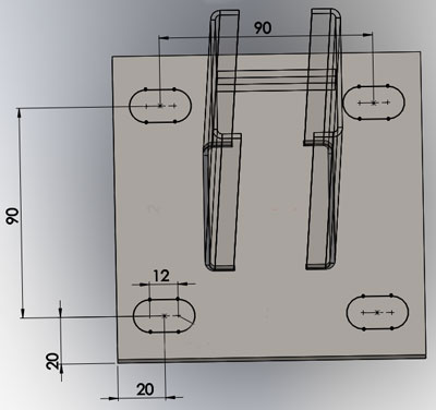 Positionnement trous oblong