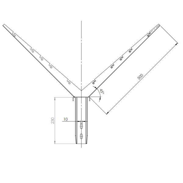 Bavolet double poteau Bekafix