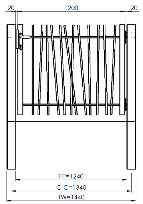 Plan de principe du portillon CréaZen