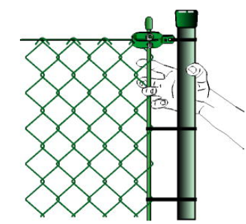 Guide-fil pour poteau rond - Grillages Brossard