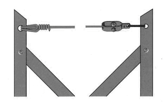 tendeur pour fil de tension de grillage souple