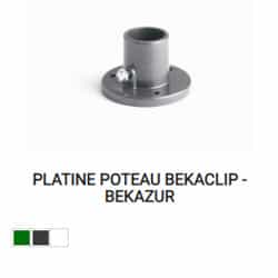 Platine pour poteau Bekaclip