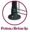 Platine poteau bekaclip